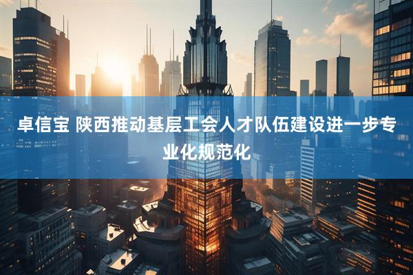 卓信宝 陕西推动基层工会人才队伍建设进一步专业化规范化