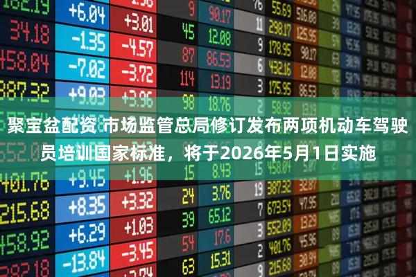 聚宝盆配资 市场监管总局修订发布两项机动车驾驶员培训国家标准，将于2026年5月1日实施