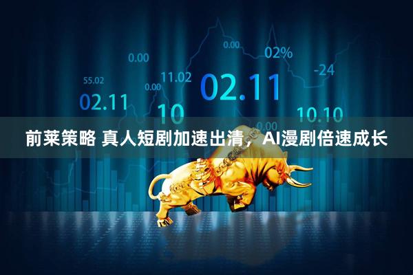 前莱策略 真人短剧加速出清，AI漫剧倍速成长